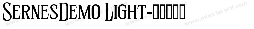 SernesDemo Light字体转换
